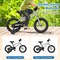 Silver High Carbon Steel Kids Bike with Dual Brakes and Reflectors
